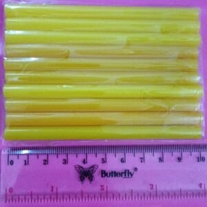 8255 gluestick gluestik glue stick lem lilin bakar kuning 10cm 10 cm kecil @1500