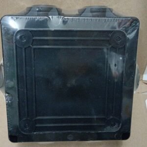 8279 box kotak panel listrik dorados duradus hitam black tutup lubang karet 128x128x75 128 x 128 x 75