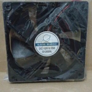 8336 fan kipas dc 12v 12volt 0.15a s12025l sleeve bearing 12x12 12cm