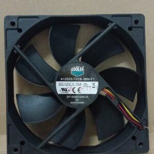 8338 fan kipas dc 12v 12volt 0.16a a12025-12cb-3bn-f1 cooler master 12x12 12cm
