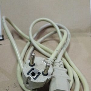 8431 kabel ac listrik cpu pc adaptor tv dll putih taiwan stok lama