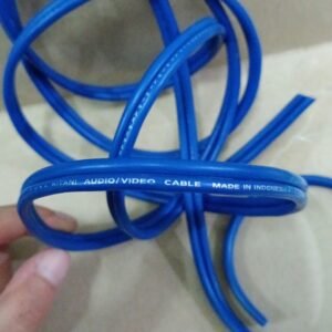 8573 kabel cable audio video rca dvd isi 2 kitani biru meteran per 1 meter