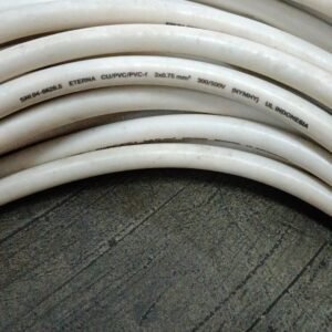 8574 kabel listrik eterna 2x0.75 2x0,75 nymhy serabut putih meteran