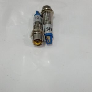 8585 lampu pilot indikator indicator lamp besi kuning 24v 24volt dc 10mm