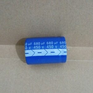 8611 kapasitor elco 680uf 680 uf 450v 450volt 450 volt nichicon nch audio