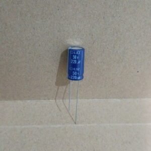 8618 kapasitor elco 220uf 220 uf 50v 50volt 50 volt nippon chemicon