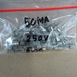 8656 fuse sekring sekering kaca 5x20 f50mal 250v 50ma 50 ma