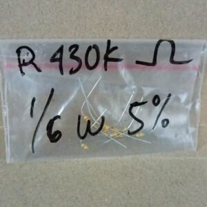 8704 resistor carbon film 1/6 watt 1/6watt 1/6w 430k 430 k 5persen 5 persen