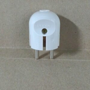 8714 steker stecker colokan listrik arde uticon bulat putih setara broco