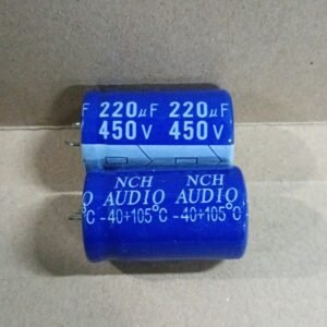 8726 kapasitor elco elko nichicon nch audio 220uf 220 uf 450v