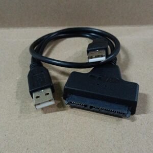 8744 kabel dual dua 2 usb male male to ke sata konektor adapter