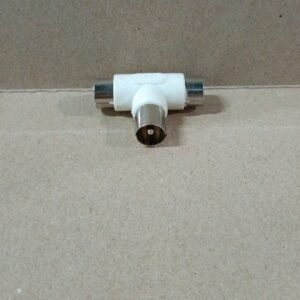 8754 t konektor sambungan paralel antena 1 ke 2 putih plastik