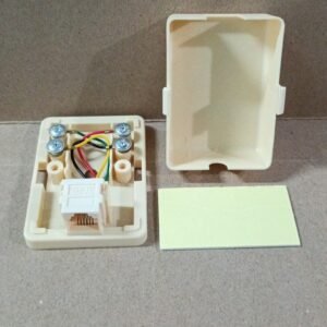 8856 roset telepon rj11 rj 11 4p 4pin 4 pin 1lubang 1lobang 1 lubang