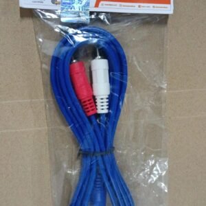 8872 kabel 2 rca ke to 1 mini stereo aux 3.5mm 3,5mm 3.5 3,5 mm kitani