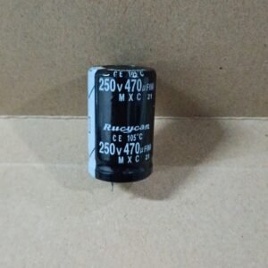 8878 kapasitor elco 470uf 470 uf 250v 250volt 250 volt rubycon rucycan