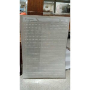 7338 rugos electroset electro set huruf gosok 42l 42 l 2.5mm putih