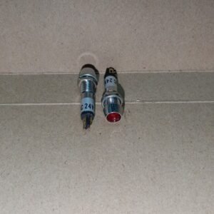7351 lampu pilot indikator indicator lamp besi merah 24v 24volt dc