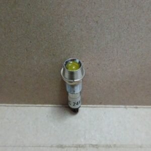 7352 lampu pilot indikator indicator lamp besi kuning 24v 24volt dc