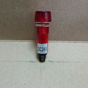 7355 lampu pilot indikator indicator lamp plastik merah 24v 24volt dc