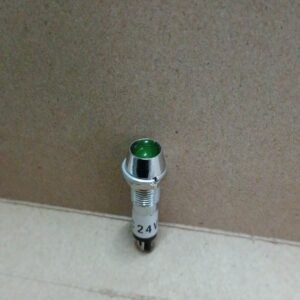7381 lampu pilot lamp indikator indicator lamp besi hijau 24v 24volt dc