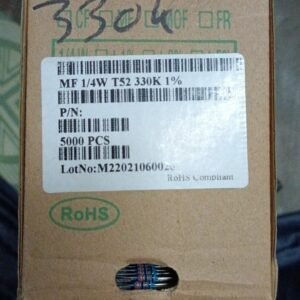 7417 resistor metal film 1/4watt 0,25watt 0.25watt 330k taiwan