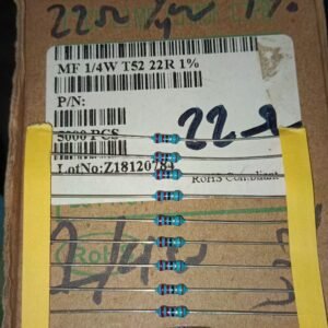 7424 resistor metal film 1/4watt 0,25watt 0.25watt 22r 22ohm taiwan