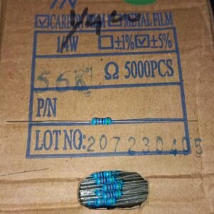7427 resistor metal film 1/4watt 0,25watt 0.25watt 56k taiwan 1persen