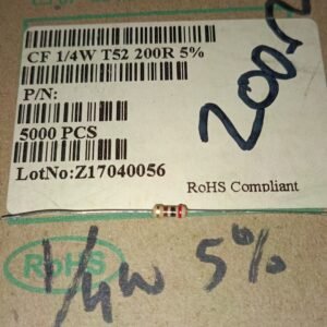 7435 resistor carbon film 1/4watt 0,25watt 0.25watt 200r 200ohm taiwan