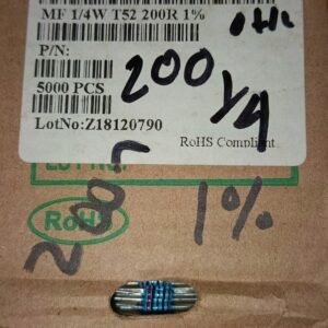7438 resistor metal film 1/4watt 0,25watt 0.25watt 200r 200ohm taiwan