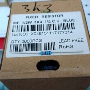 7444 resistor metal film 1/2watt 0,5watt 0.5watt 3k3 3.3k 3,3k taiwan