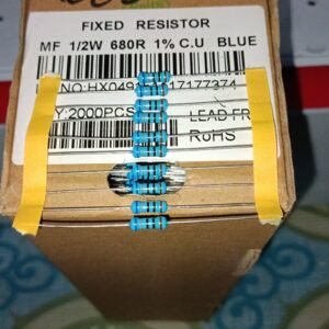 7451 resistor metal film 1/2watt 0,5watt 0.5watt 680r 680ohm taiwan