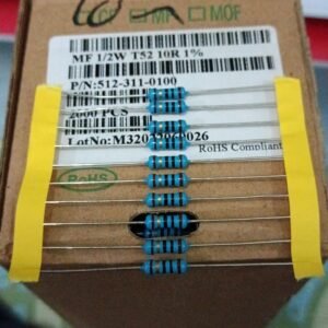 7452 resistor metal film 1/2watt 0,5watt 0.5watt 10r 10ohm taiwan