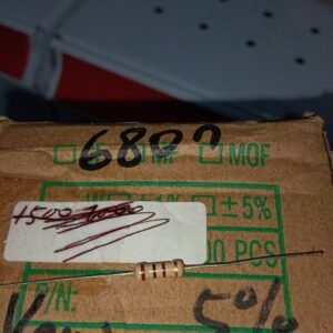 7458 resistor carbon film 1/2watt 0,5watt 0.5watt 680r 680ohm taiwan