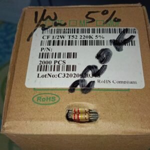 7463 resistor carbon film 1/2watt 0,5watt 0.5watt 220k taiwan 5persen