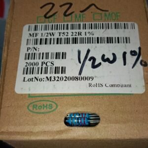 7468 resistor metal film 1/2watt 0,5watt 0.5watt 22r 22ohm taiwan