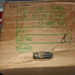 7479 resistor carbon film 1/8watt 0,125watt 0.125watt 680r 680ohm taiwan