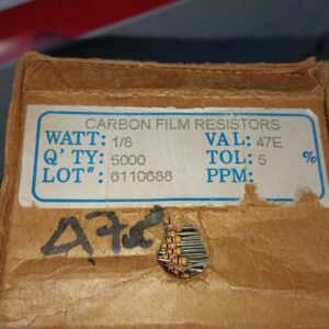 7480 resistor carbon film 1/8watt 0,125watt 0.125watt 47r 47ohm taiwan