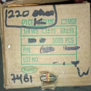 7481 resistor carbon film 1/8watt 0,125watt 0.125watt 220k taiwan 5persen
