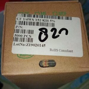 7483 resistor carbon film 1/8watt 0,125watt 0.125watt 82r 82ohm taiwan