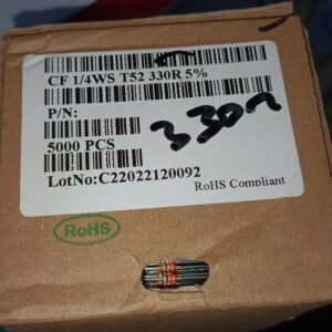 7487 resistor carbon film 1/8watt 0,125watt 0.125watt 330r 330ohm taiwan