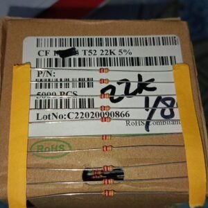 7492 resistor carbon film 1/8watt 0,125watt 0.125watt 22k taiwan 5persen