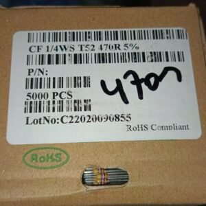 7497 resistor carbon film 1/8watt 0,125watt 0.125watt 470r 470ohm taiwan