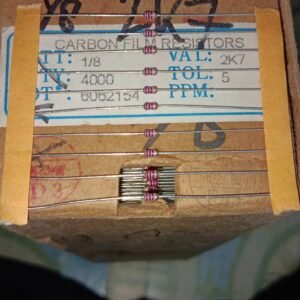7504 resistor carbon film 1/8watt 0.125watt 0,125watt 2k7 2.7k 2,7k taiwan