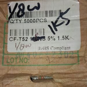 7507 resistor carbon film  1/8watt 0.125watt 0,125watt 1k5 1.5k 1,5k taiwan