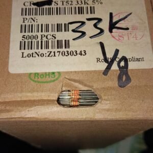 7511 resistor carbon film 1/8watt 0.125watt 0,125watt 33k taiwan 5persen