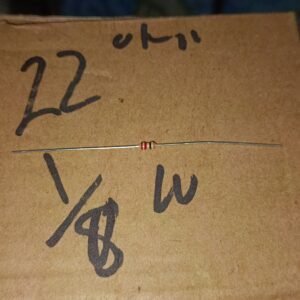 7512 resistor carbon film 1/8watt 0.125watt 0,125watt 22r 22ohm taiwan