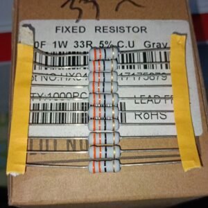 7520 resistor carbon film 1 watt 1watt 33r 33ohm 33 ohm taiwan 5persen