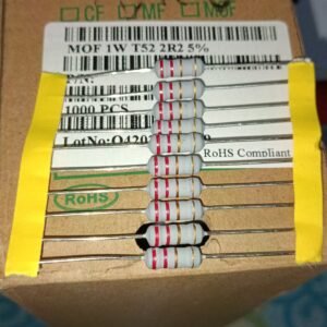 7555 resistor carbon film 1 watt 1watt 2.2r 2.2ohm 2,2ohm taiwan