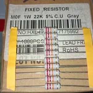 7576 resistor carbon film 1 watt 1watt 22k taiwan 5persen