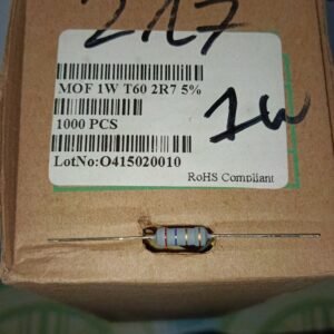 7577 resistor film 1 watt 1watt 2.7r 2,7r 2.7ohm 2,7ohm 2r7 taiwan